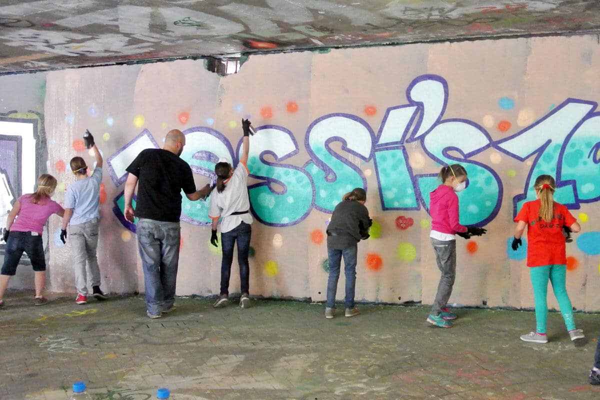 zum 10. Geburtstag von Jessica haben wir von Graffiti Stuttgart mit Ihr und Ihren Gästen einen coolen Graffiti Kindergeburtstag gefeiert.