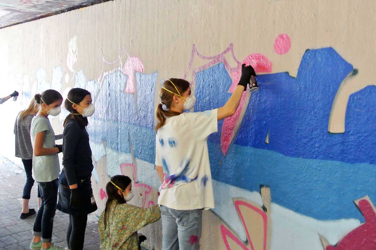 zum 12. Geburtstag von Hannah haben wir von Graffiti Stuttgart mit Ihr und Ihren Gästen einen coolen Graffiti Kindergeburtstag gefeiert.