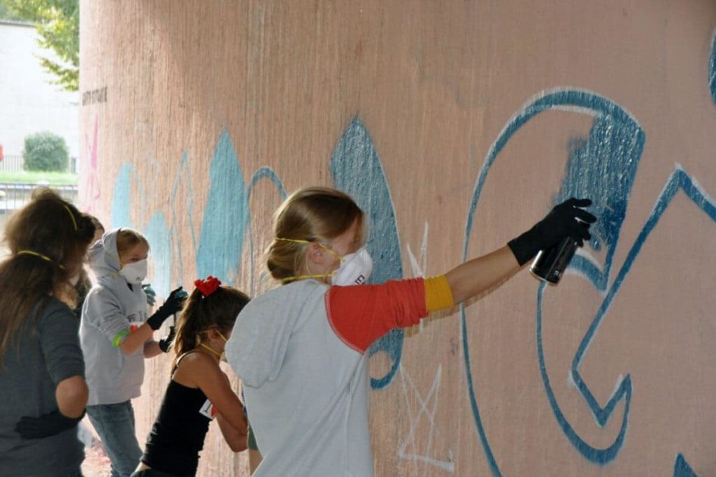 Graffiti Kindergeburtstag Stuttgart Emma