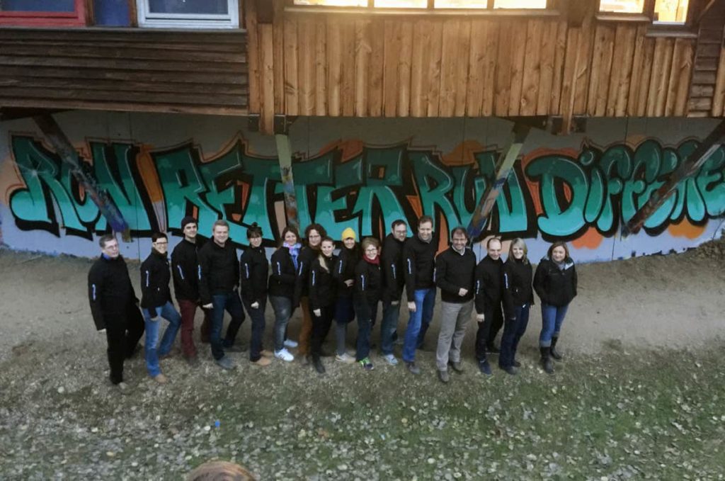 Für die Mitarbeiter der Inspiricon AG  wurden wir für einenGraffiti Kreativworkshop engagiert - Graffiti als Gemeinschaftserlebnis!
