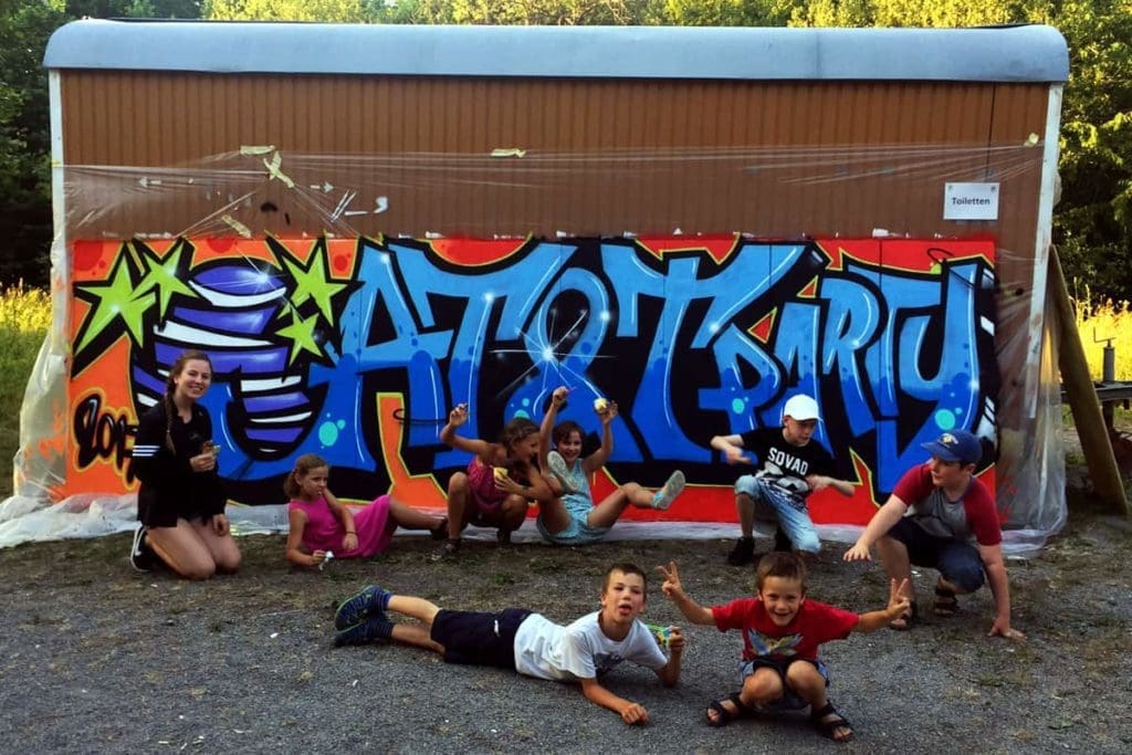 Graffiti Firmenevent AT&T Global Network Services Familienfest! AT&T buchte Graffiti-Stuttgart für e für Ihr Familienfest !