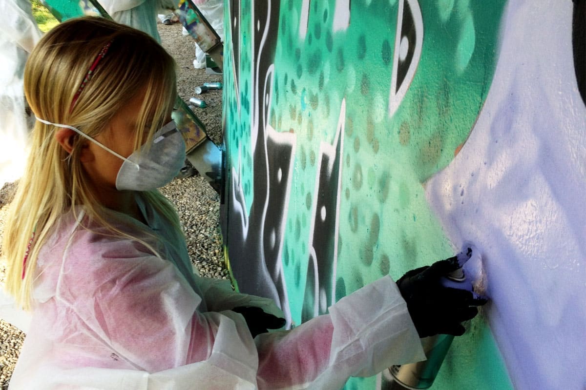 Um den 10. Geburtstag von Samuel gebührend zu feiern, haben wir mit ihren Gästen ein coolen Graffiti kindergeburtstag geplant