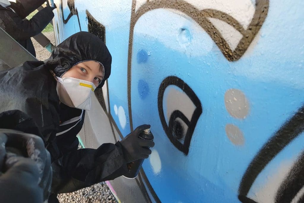 Graffiti Kindergeburtstag Stuttgart "Richards Crew"