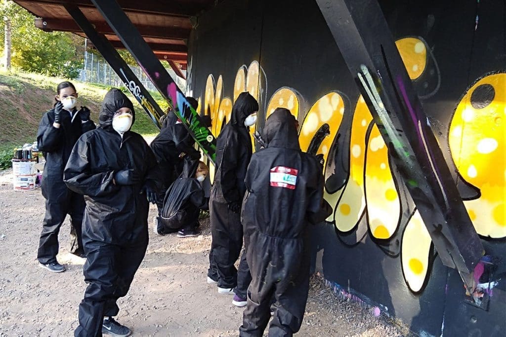 zum 12. Geburtstag von Luise haben wir von Graffiti Stuttgart mit Ihr und Ihren Gästen einen coolen Graffiti Kindergeburtstag gefeiert.