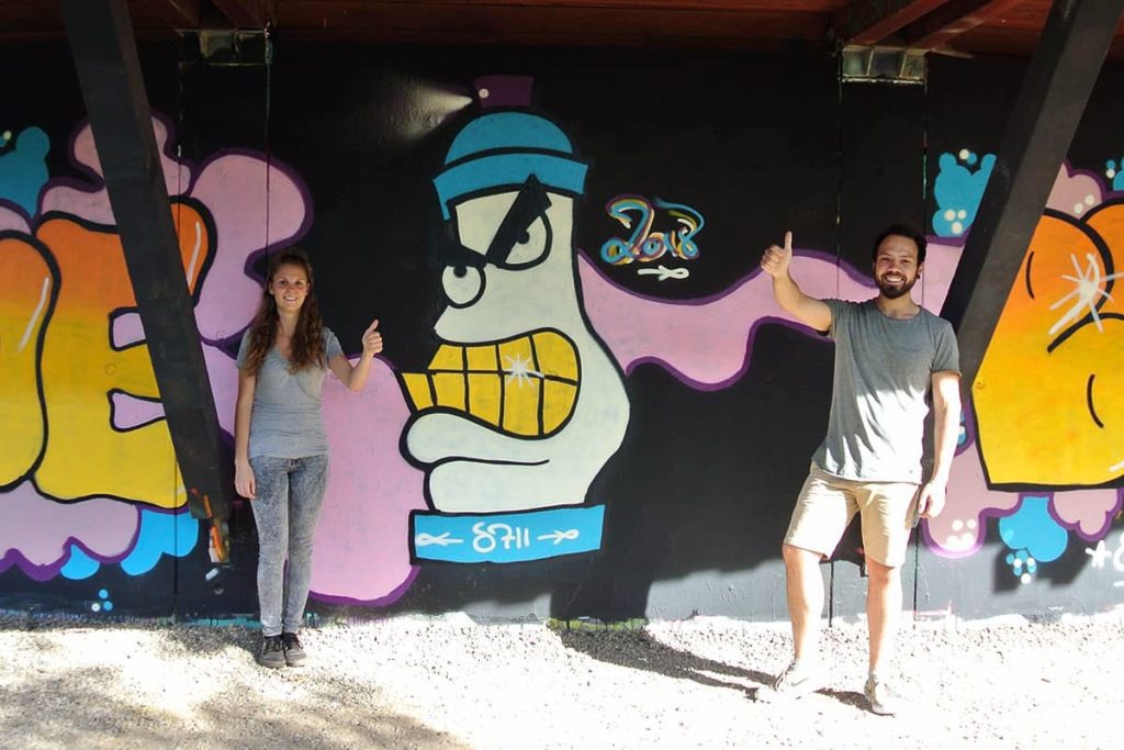 Der Graffiti Workshop Stuttgart Sommerferien 2018 #2 war wieder ein kreativeres Wochenende! Zusammen haben wir geplant,gezeichnet und gesprüht.