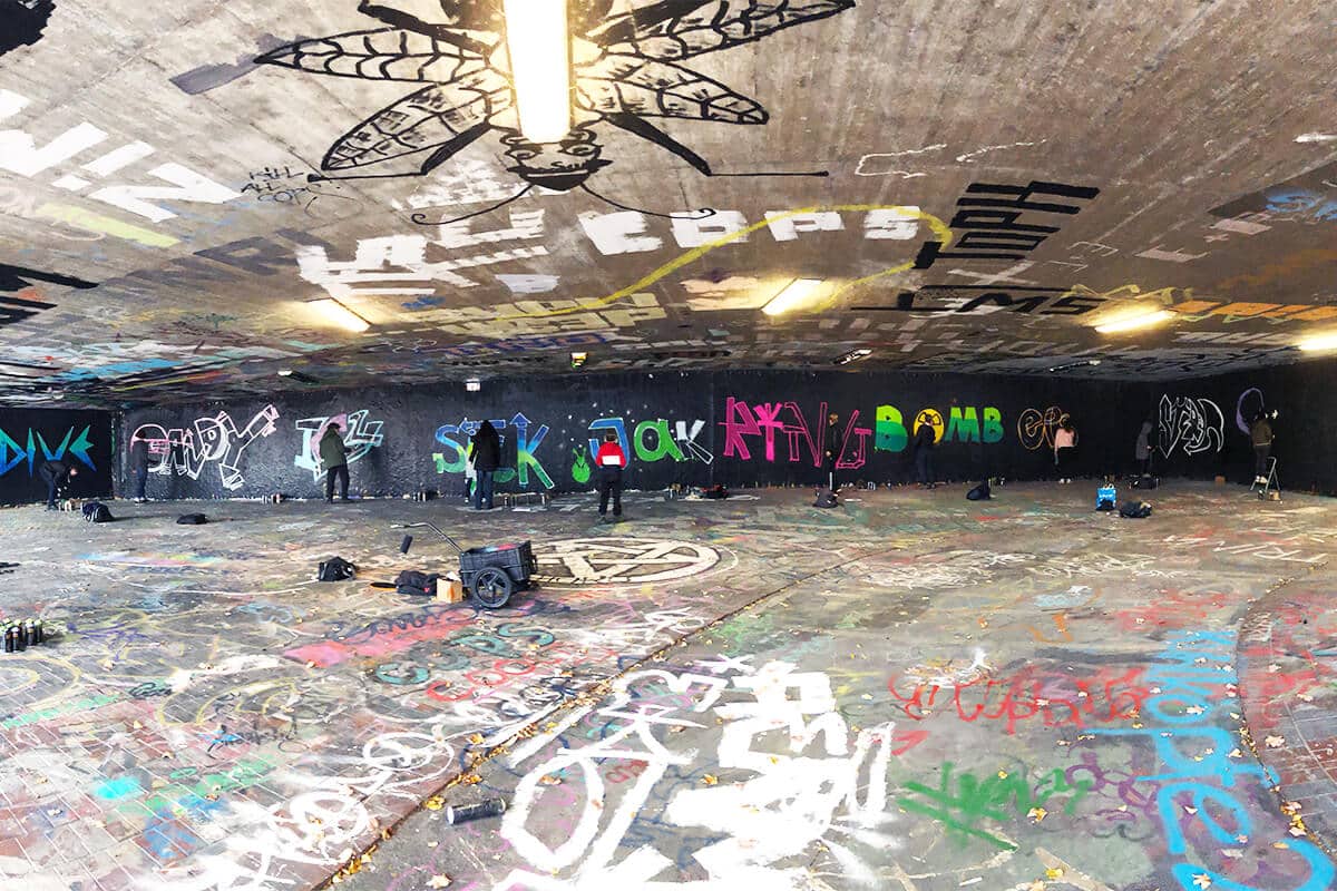 Der Graffiti Workshop Stuttgart Herbstferien 2020 war wieder ein kreativeres Wochenende! Zusammen haben wir geplant,gezeichnet und gesprüht.