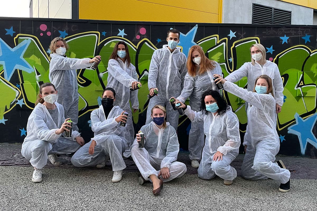 Zusammen mit einer Abteilung der Landesbank Baden-Württemberg in Stuttgart haben wir ein cooles Teambuilding Event durchgeführt.