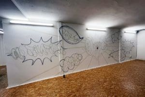 In den neuen Räumlichkeiten der Mobilen Jugendarbeit Backnang haben wir mit den Jugendlichen die neue Fitnessecke farbenfroh gestaltet.