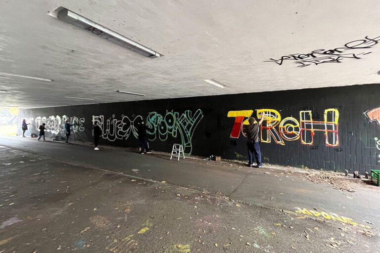 Unser erster Graffiti-Workshop in Mannheim mit der Abendakademie war ein kreatives Highlight!“ Theorie und Praxis kamen zusammen, und die Teilnehmer gestalteten ihre eigenen Kunstwerke in der Hall of Fame.