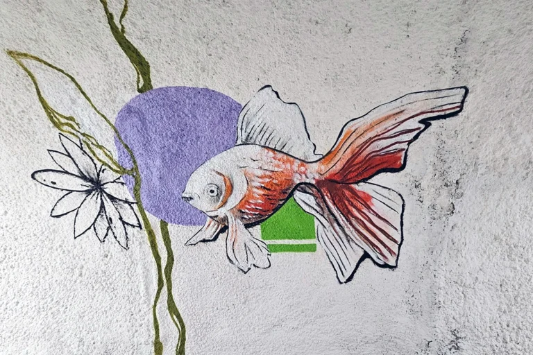 Graffiti-Kunst bringt Farbe in die Wertheimer Tiefgarage. Mit Tiermotiven und grafischen Elementen wird der Weg zur Altstadt zum Erlebnis.