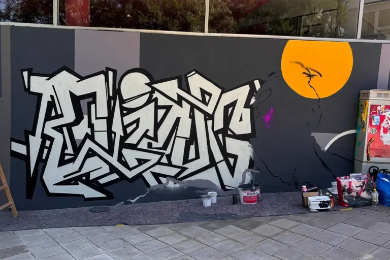Fassaden-Graffiti für Zum goldenen Hirschen in Stuttgart-Mitte