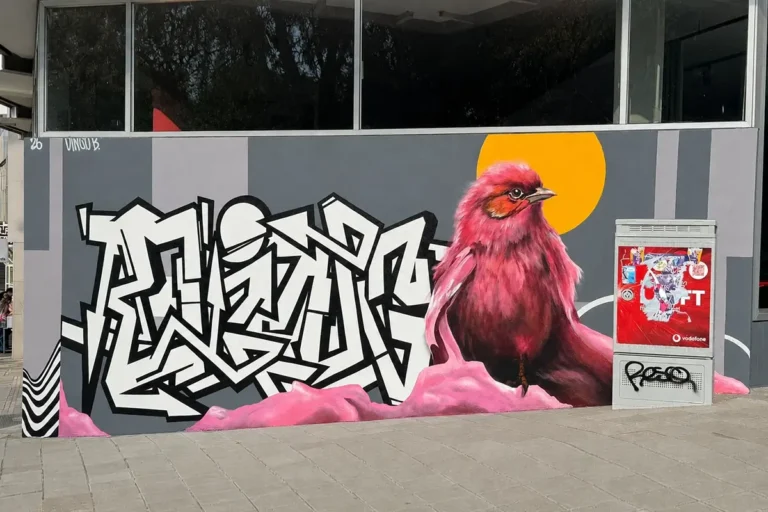 Fassaden-Graffiti für Zum goldenen Hirschen in Stuttgart-Mitte