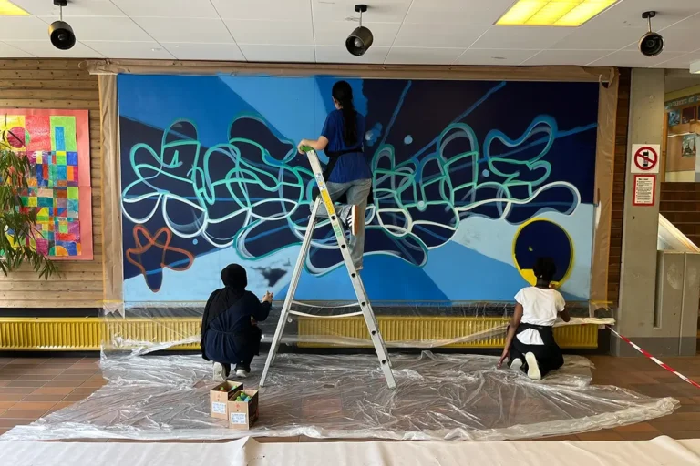 raffiti-Schulprojekt an der Auschule in Stuttgart-Untertürkheim