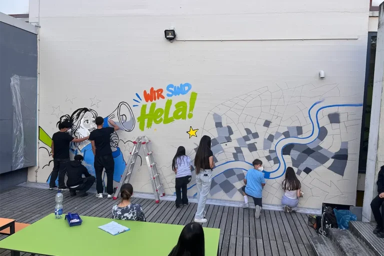 Graffiti-Schulprojekt an der Helene-Lange-Realschule Heilbronn
