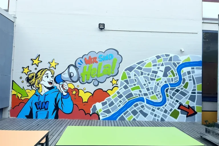 Graffiti-Schulprojekt an der Helene-Lange-Realschule Heilbronn