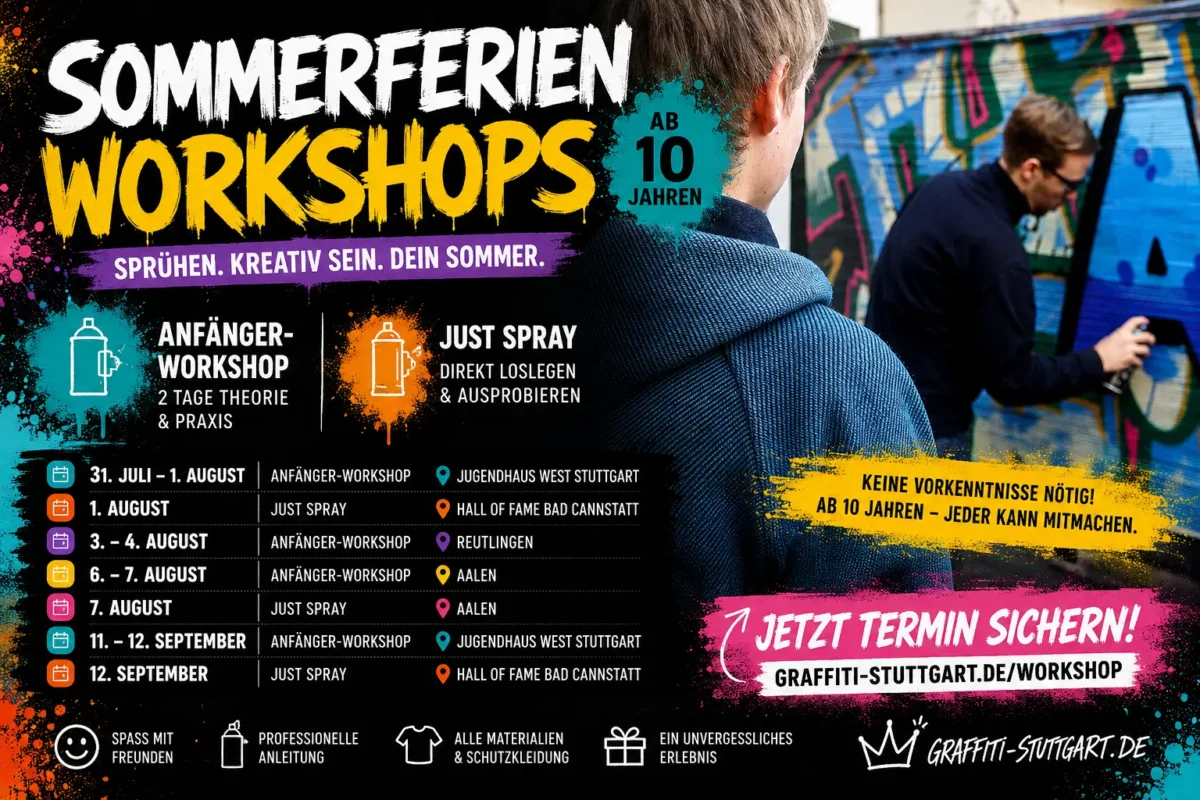 Graffiti-Workshop in den Sommerferien in Stuttgart